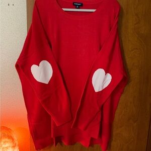 NWOT Studio Park x Amy Stran Girlfriend Sweater With
Heart Elbows